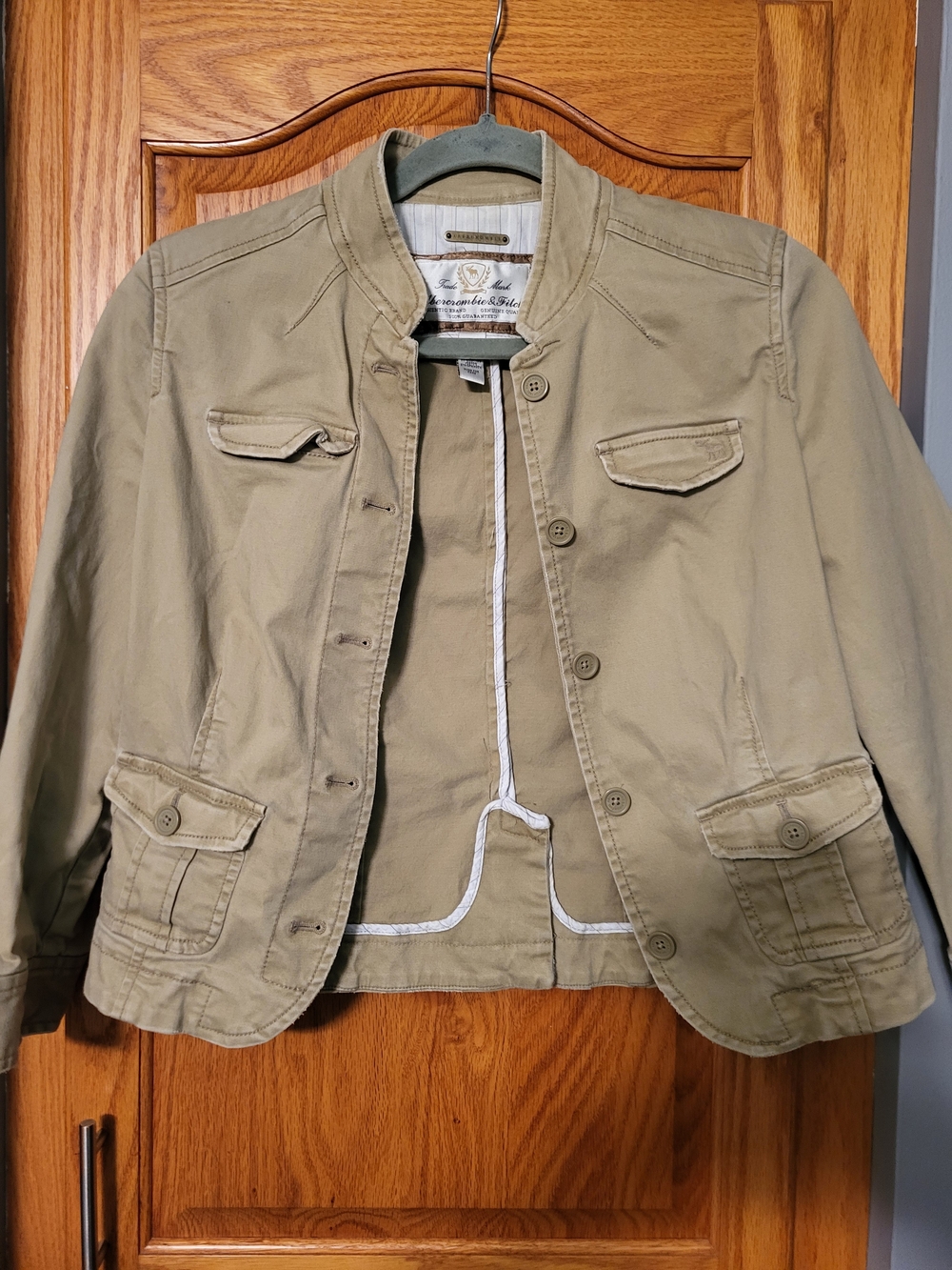 Abercrombie & Fitch Tan Utility Cotton Jacket